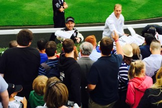 Pilot autograph session in Ascot's Parade Ring